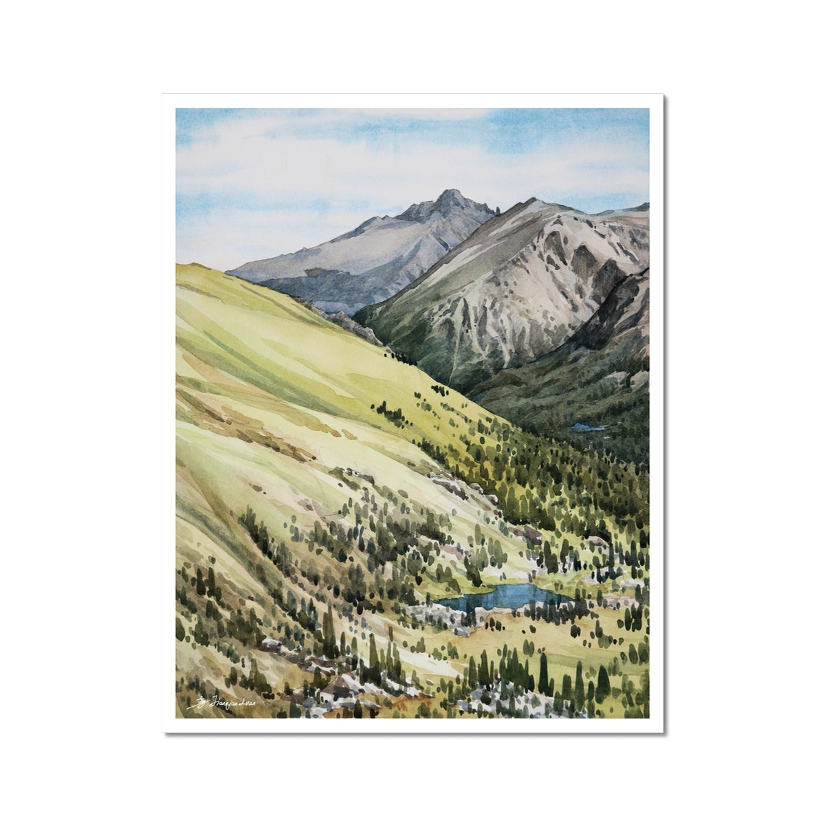 Forest Canyon & Longs Peak-Rocky Mountain National Park Fine Art Print