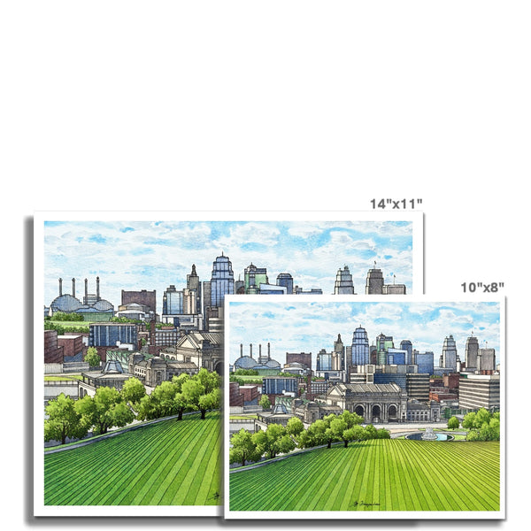 Kansas City Skyline #4 Color Fine Art Print