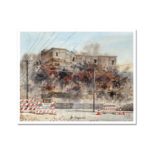 Demolition of Weld Wheel Building, Imagination Fine Art Print