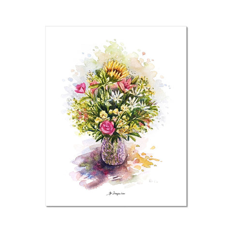 Bouquet Quick Painting-Plant Fine Art Print