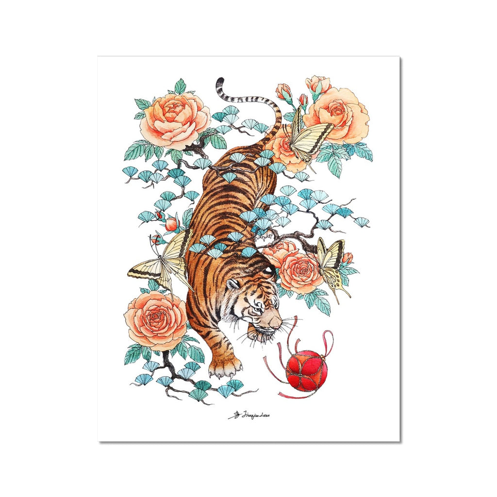 Chinese Zodiac Sign Tiger Fine Art Print JQ Watercolor chinese-zodiac-sign-tiger-fine-art-print-jq-watercolor