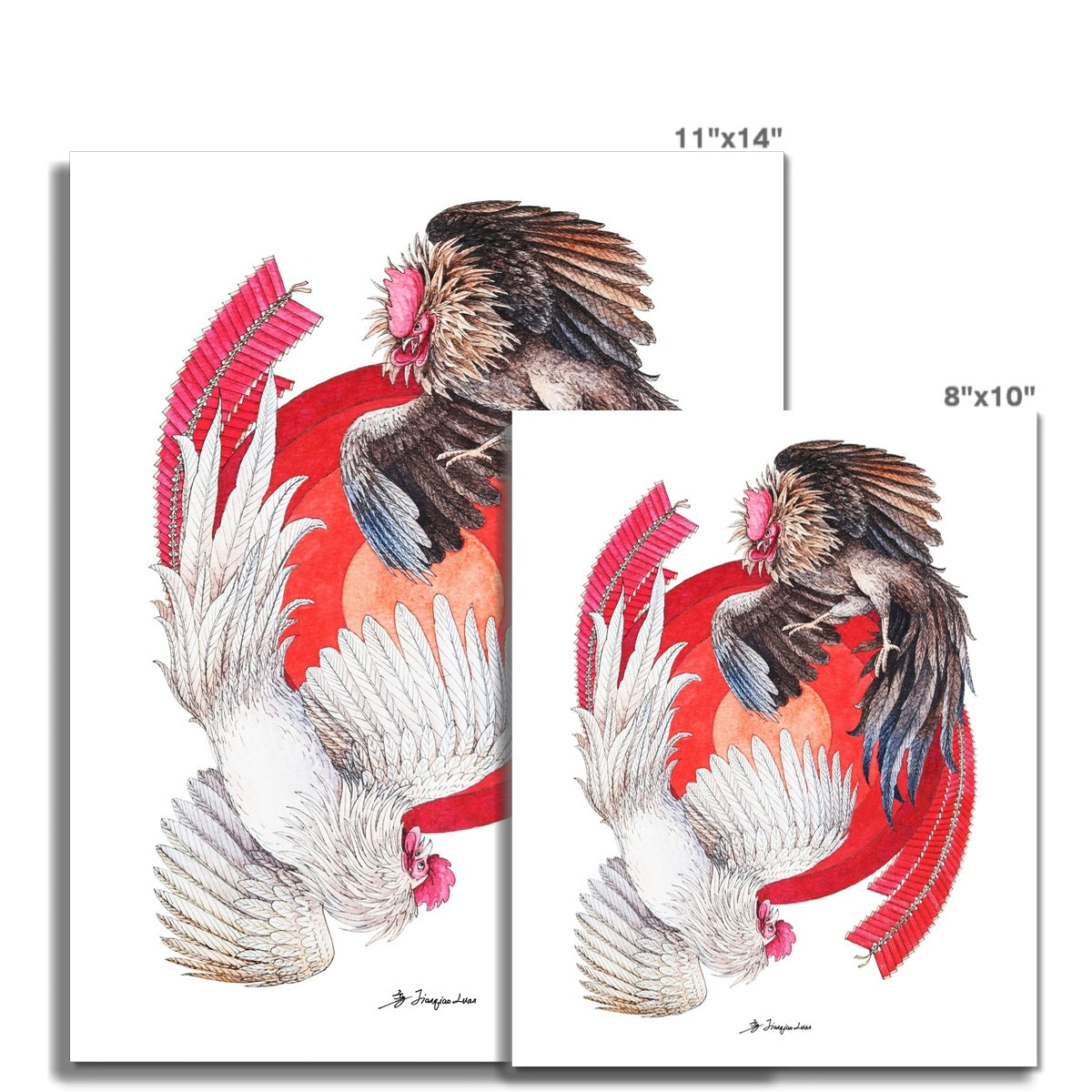 絵画 Year of the rooster Year of the Rooster — Rising Phoenix Arts
