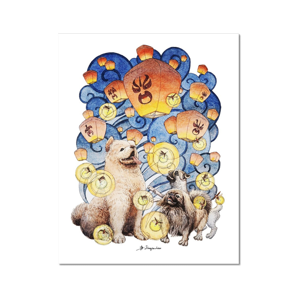 Chinese Zodiac Sign - Dog Fine Art Print