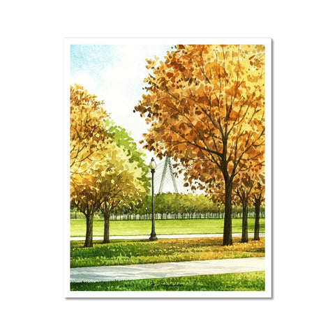 Berkley Riverfront Fall Colors Kansas City Fine Art Print