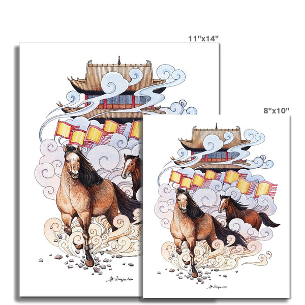 Chinese Zodiac Sign - Horse Fine Art Print