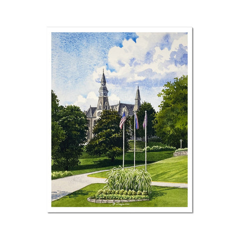 Mackay Hall in Park University-Kansas City Landscape-Parkville Fine Art Print